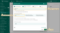 Click on "Transport configuration" tab. Select MQTT transport type and change Telemetry topic filter value from "v1/devices/me/telemetry" to "RUT/". Click on "Add" button;