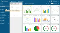 Select the <b>"Time series chart"</b> widget.