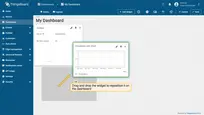 After configuring all the desired widgets, you can adjust their size and placement on the dashboard as needed. Drag and drop the widget to reposition it on the dashboard.
