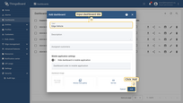 Input title for the new dashboard, e.g. "Edge Vehicle" and click "Add".