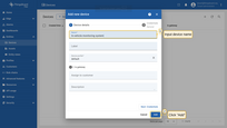Input device name. For example, "In-vehicle monitoring system". Click "Add" to add the device.