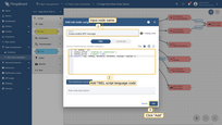 Input node name and add <b>JavaScript</b> code (you can copy and paste it from the snippet above) to create proper <b>enable</b> command for Air Conditioner device. Click "Add" to proceed.