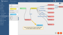 Drag connection from "Device Profile Node" to newly added <b>enabled</b> script node.