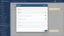 Enter a name for your Edge in the “Name” field and click the “Add” button to confirm the addition of your new Edge.