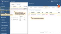 To verify that the notification is propagated to the Cloud, log in to the ThingsBoard Cloud (Server) and go to the Entities > Devices section, open the "device details" page and select the “Alarm” tab.