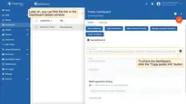 Next time you can find the link in the <b>Dashboard details</b> window.