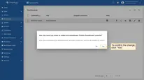 To confirm the change, click the <b>"Yes"</b> button in the pop-up window.