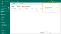 You can view notification about adding a new device by clicking on the "bell" icon in the top right corner.