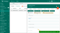 Click "Copy access token". The token will be copied to your clipboard. Please save it in a safe place.
