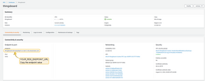 Once the database switch to the "Available" state, navigate to the "Connectivity and Security" and copy the endpoint value. We will refer to it later in this guide using YOUR_RDS_ENDPOINT_URL.