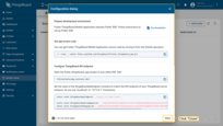 Next, a configuration dialog will open, which contains the basic configuration settings for the ThingsBoard Mobile Application.