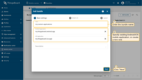 Enter the bundle name and specify an existing Android/iOS mobile application(s), or create a new one. Then, click "Next".