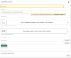 For tenant level settings input domain in the <b>Domain name</b> field