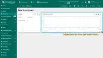 To resize the widget, drag its bottom-right corner.