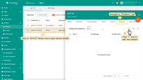 Click on "DHT22" device row to open device details and navigate to "Relations" tab. Click "+" icon to add new relation.