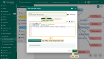 Input node name and add <b>JavaScript</b> code (you can copy and paste it from the snippet above) to create proper <b>enable</b> command for Air Conditioner device. Click "Add" to proceed.