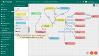 Drag connection from "Device Profile Node" to newly added <b>enabled</b> script node.