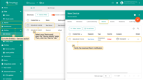 To verify that the notification is propagated to the Edge, log in to the Edge instance and go to the Entities > Devices section, open the "Device details" page and select the “Alarm” tab.