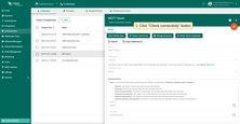 Click on the button "Check connectivity" of the Basic client credentials.