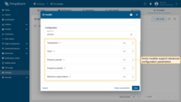 Some models support advanced configuration parameters.