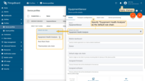 Specify "<b>Equipment Health Analysis</b>" as the default rule chain.