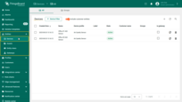 ThingsBoard device list displays Air Quality Sensor devices.