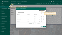 Click on the "Manage dashboard states" menu option, then click the "plus" icon to add new dashboard state;