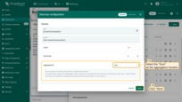 Select the "Sum" as the aggregation function, and click "Save";