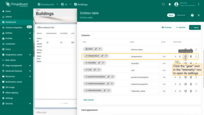 Similarly, hide all other columns. Keep only the "telemetryValue" column visible. Save changes;