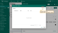 The "Actions" window will open. Click the "plus" icon in the top-right corner of the screen to open a new "Add action" window;