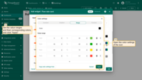 Open the color settings of the icon. Set the value ranges and their corresponding colors. Then, click "Apply";