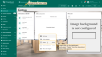 Navigate to the <b>office</b> state, right-click on an empty area of the dashboard, and select "Paste";