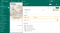 Change the widget title to "Office alarms". Then, apply the changes;