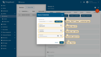 In the "Device Credentials" window, select "MQTT Basic" credential type, and specify client ID, username and password. Click "Save".