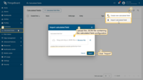 Go to the "Calculated fields" tab and import the configuration.