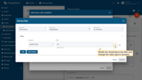 Step 1. Modify the temperature key filter and change the value type to dynamic.