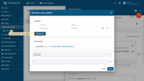 Step 3. Add another key filter for the temperatureAlarmFlag, then click "Add".