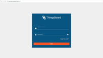 Now you can use your domain name to access ThingsBoard web interface and services. Try to login by entering the chosen domain name in the browser address line.