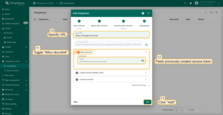 If you added a downlink converter and created a token - toggle Allow downlink and paste your access token. Click Add to create integration.