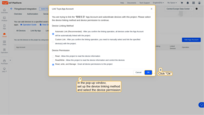 In the pop-up window, set up the device linking method and select device permission: read, read/write or read/write/manage". Click "Ok"