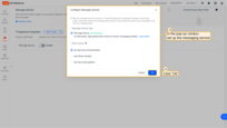 In the pop-up window, set up the messaging service. Configure the settings for "Message Service Type" and "Alert Contact". Click "Ok"