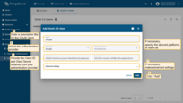 Enter a descriptive title for the client, and select the authentication provider from the dropdown menu. Provide the Client ID and Client Secret obtained from your authentication provider. Configure advanced settings as necessary. Then, click "Add".