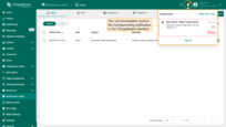 You should immediately see a notification in the ThingsBoard Web UI.