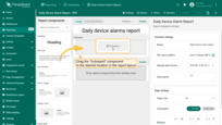 Drag it to the desired position in the report layout.