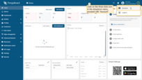 Log in to ThingsBoard with basic credentials. In the upper right corner, click on the three dots icon. In the dropdown menu, proceed with "Account";