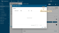 The "Entities table: Actions" window will be opened. Click the "Add action" button in the top right corner;