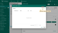 The "Entities table: Actions" window will be opened. Click the "Add action" button in the top right corner;