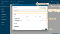 In the "Tables" widgets bundle select the "Entities table" widget. Navigate to the "Entity alias" tab. Specify the "Single entity" alias in the "Entity alias" field and "temperature" data key in the "Columns" section. Click "Add";