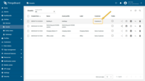 The selected customer now has access to the asset and its data.