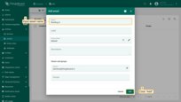 In the asset creation form, fill in the required fields: <b>Name</b> β a unique name for the asset; <b>Asset profile</b> β by default, the profile is set to "<b>default</b>", but you can choose a different profile if needed. Click "<b>Add</b>".